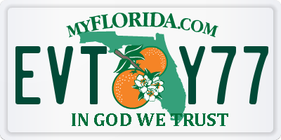 FL license plate EVTY77