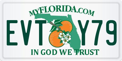 FL license plate EVTY79