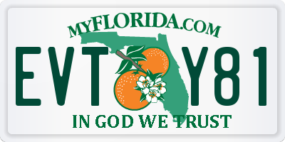 FL license plate EVTY81