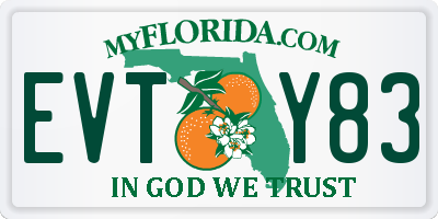 FL license plate EVTY83
