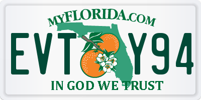 FL license plate EVTY94