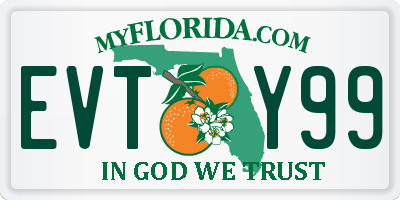 FL license plate EVTY99