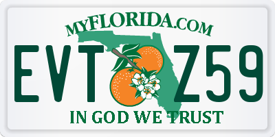 FL license plate EVTZ59