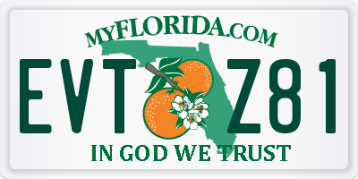 FL license plate EVTZ81