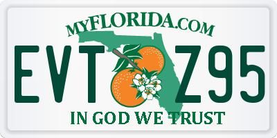 FL license plate EVTZ95