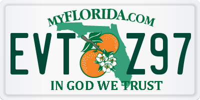 FL license plate EVTZ97