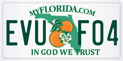 FL license plate EVUF04