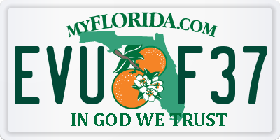 FL license plate EVUF37