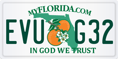FL license plate EVUG32