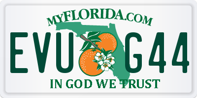 FL license plate EVUG44