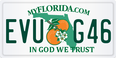 FL license plate EVUG46