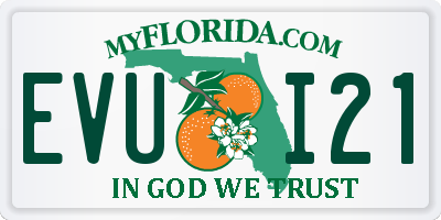 FL license plate EVUI21