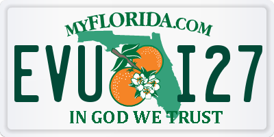 FL license plate EVUI27