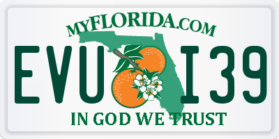 FL license plate EVUI39