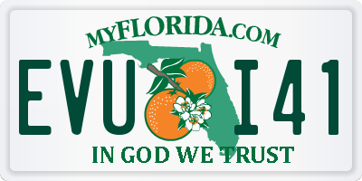 FL license plate EVUI41