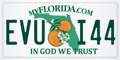 FL license plate EVUI44