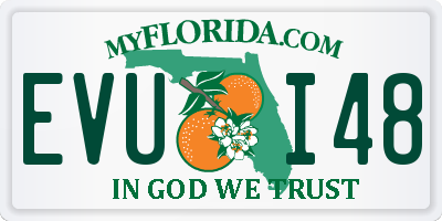 FL license plate EVUI48