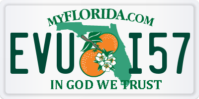 FL license plate EVUI57