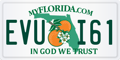 FL license plate EVUI61