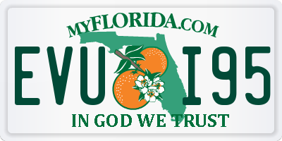 FL license plate EVUI95