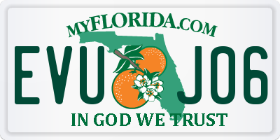 FL license plate EVUJ06
