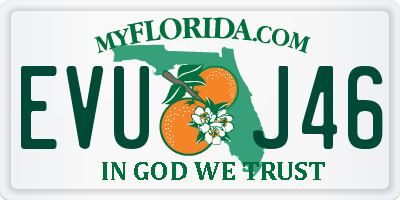 FL license plate EVUJ46