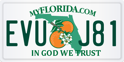 FL license plate EVUJ81