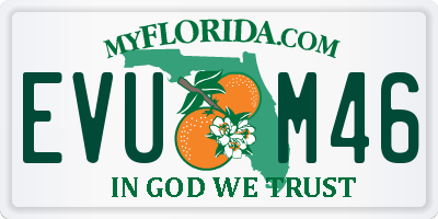 FL license plate EVUM46