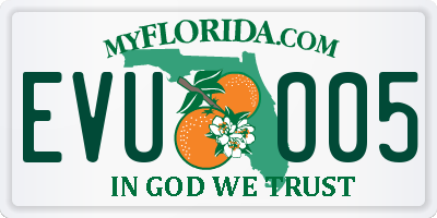FL license plate EVUO05