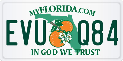 FL license plate EVUQ84