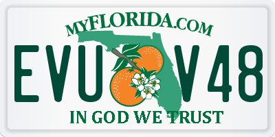 FL license plate EVUV48
