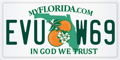 FL license plate EVUW69