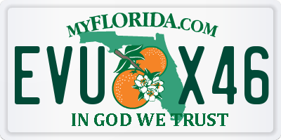 FL license plate EVUX46