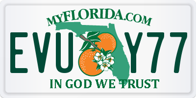 FL license plate EVUY77