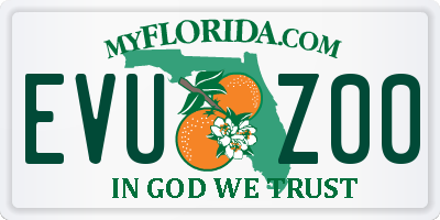 FL license plate EVUZ00
