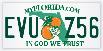 FL license plate EVUZ56