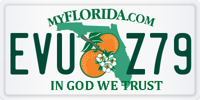 FL license plate EVUZ79