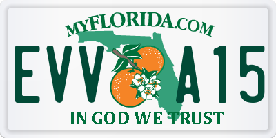 FL license plate EVVA15