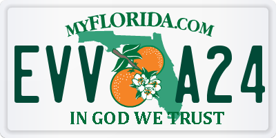 FL license plate EVVA24