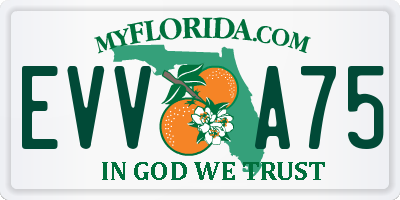 FL license plate EVVA75