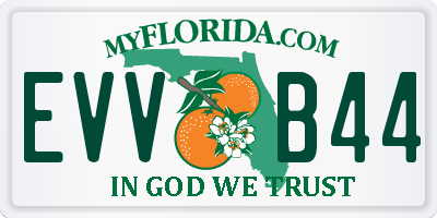 FL license plate EVVB44