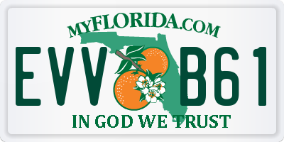 FL license plate EVVB61