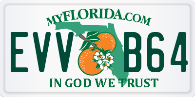 FL license plate EVVB64