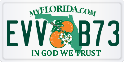 FL license plate EVVB73
