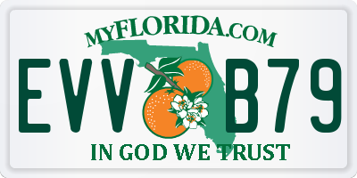 FL license plate EVVB79