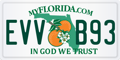 FL license plate EVVB93
