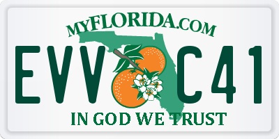 FL license plate EVVC41