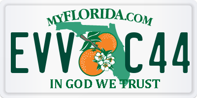 FL license plate EVVC44