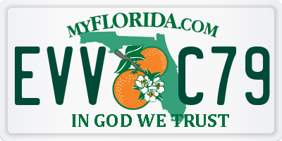 FL license plate EVVC79