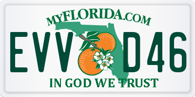 FL license plate EVVD46